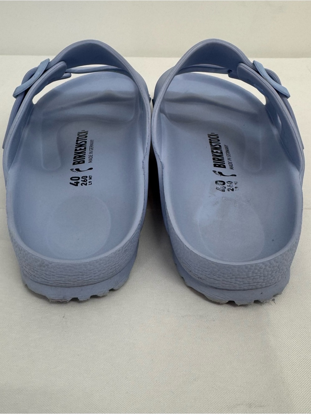 BIRKENSTOCK ARIZONA EVA DUSTY BLUE SLIDES, EU 40, US W9 M7 - Picture 5 of 10